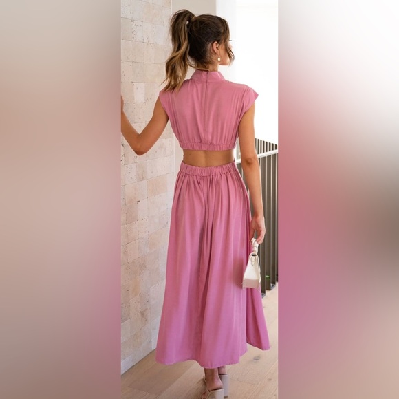 Billy J: Cindie Midi Dress - Pink - Picture 2 of 6